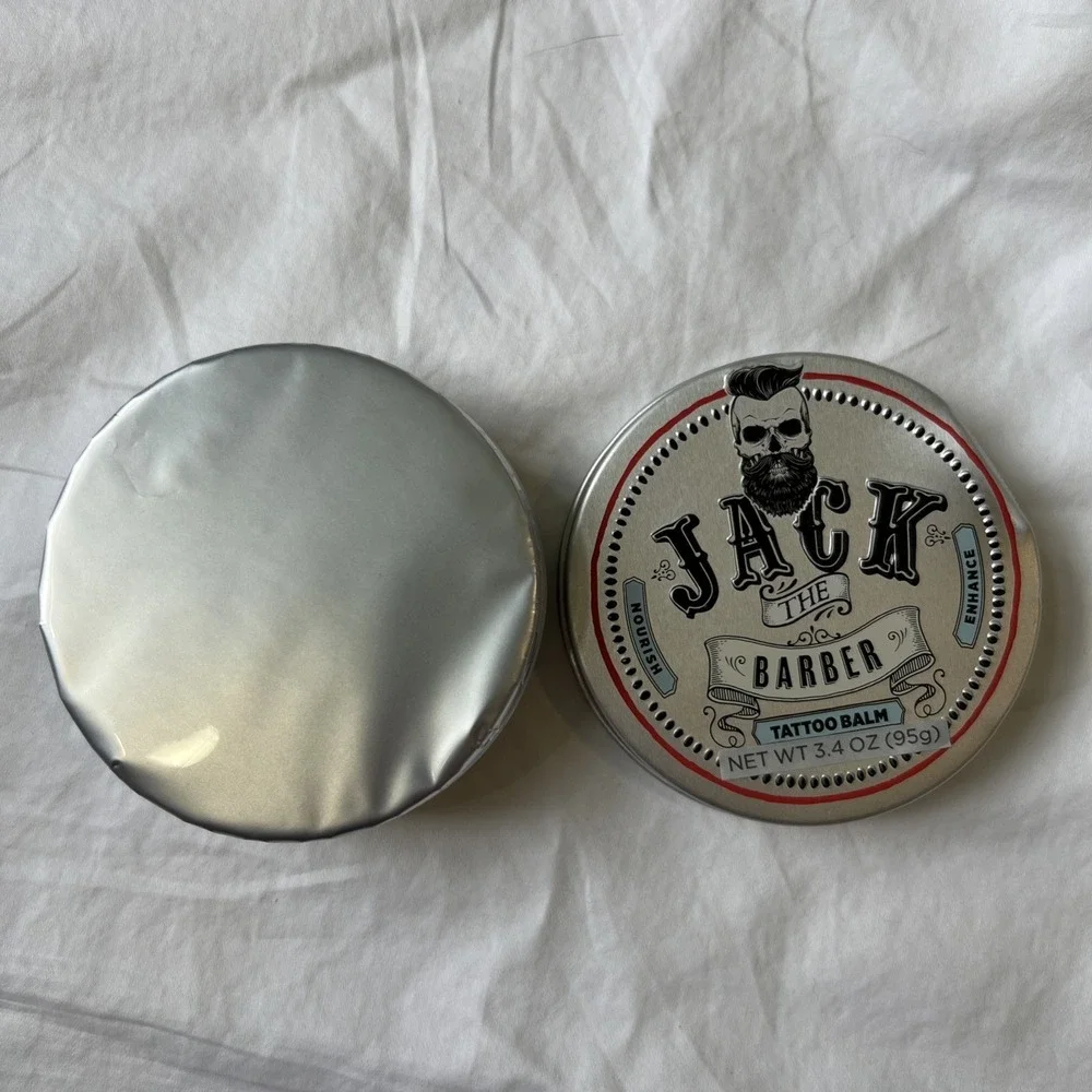 Jack The Barber Tattoo Balm 3.4 Oz Healing Natural Oils‎ For New & Old Tattoos